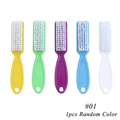 1PCS 6 Types Plastic Nail Cleaning Brush Remove Dust Powder Cleaner for Acrylic UV Gel Nails Art Manicure Care Accessory CH095